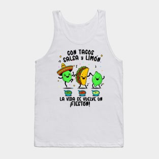 Tacos, Salsa y Limon la Vida se vuelve un Fieston Cinco de Mayo Tank Top